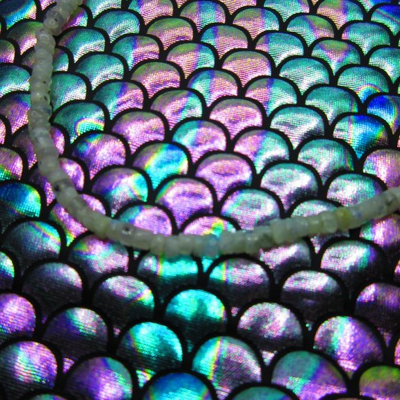 Rainbow Moonstone 22" Necklace - Picture 3 of 6